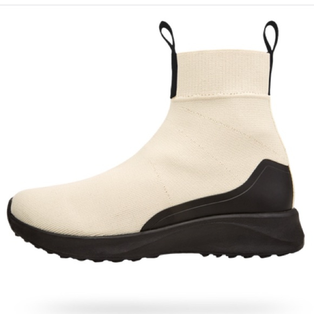 NATIVE NOVA HYDROKNIT BOOT WATERPROOF MEMBRANE CREAM BLACK WOMENS EU 37.5
